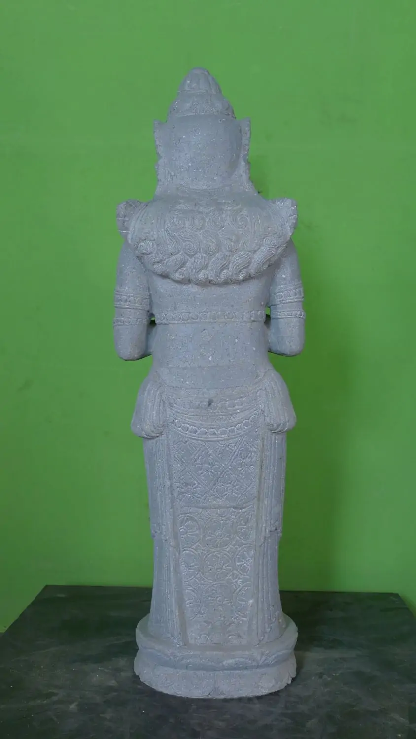  Product image 5 of the product “Standing Dewi Sri, “Turning of the Wheel”, 100cm Height, Riverstone, Stone Dewi Sri ”